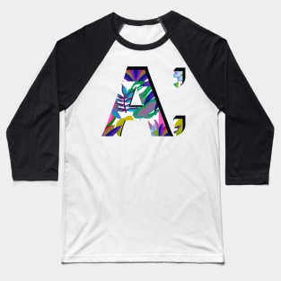 Big letter A. creative for names on A Baseball T-Shirt